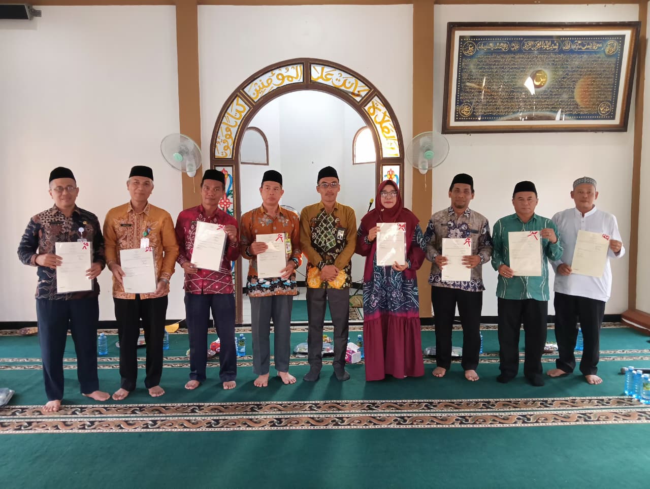 KUA Batu Benawa Jadi Salah Satu dari 11 Penerima Sertipikat Alih Media Tanah Wakaf Tahun 2026